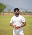 The video captures the intensity and concentration on the bowler's face, showcasing the focus and determination required in his role.